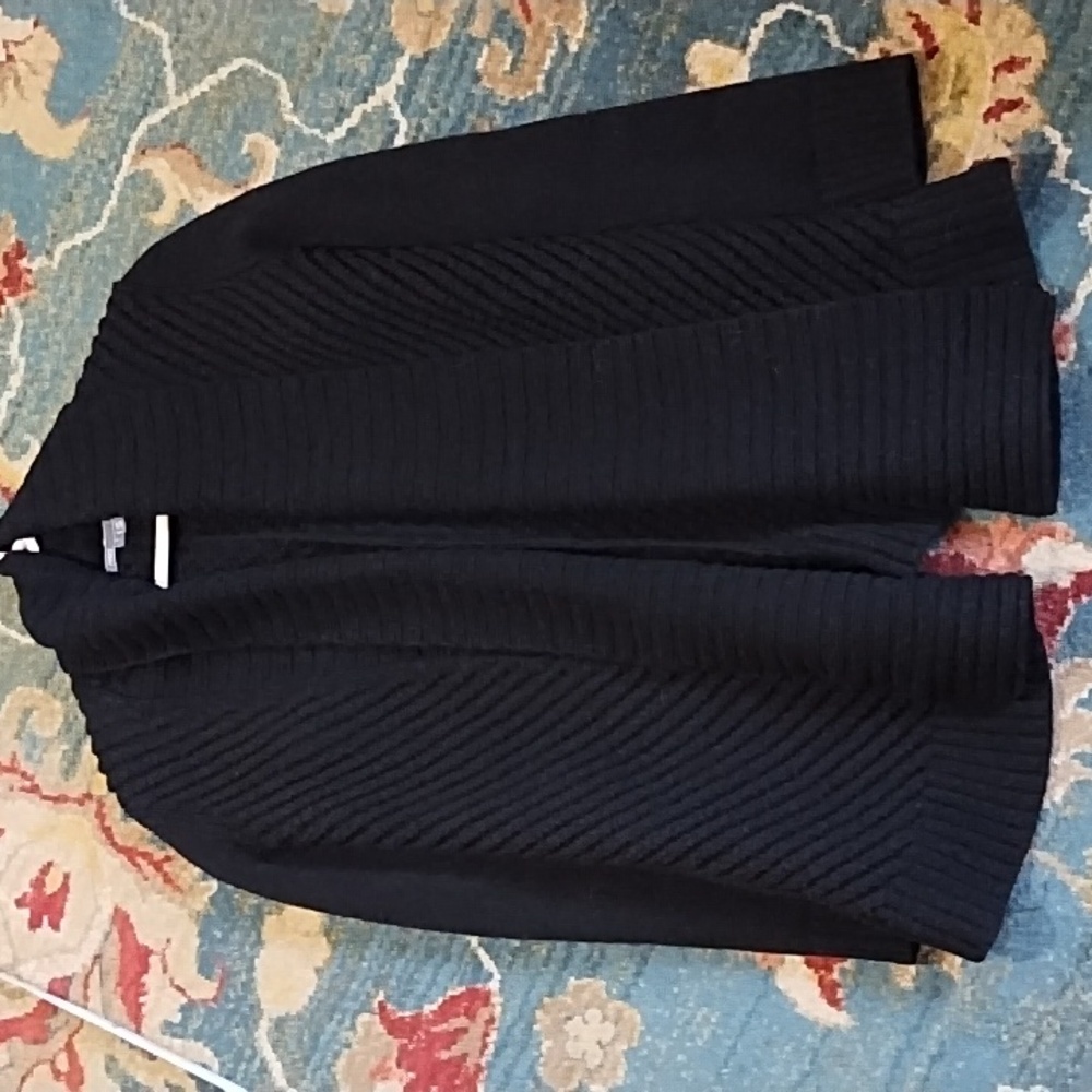 Vince 50/50 YakYak/Wool Chunky Cardigan, Pockets, No Closure, Small